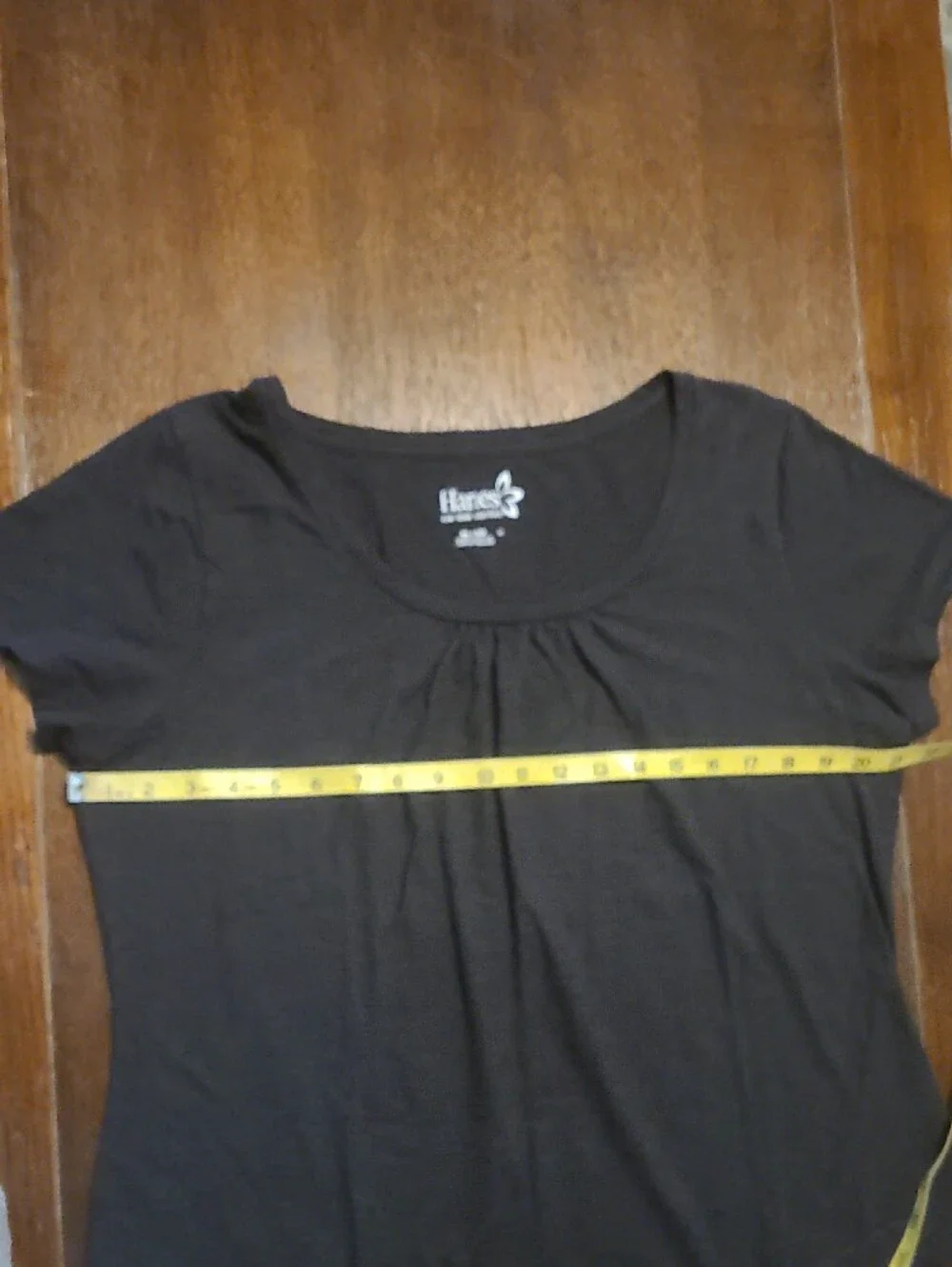 Women’s Black Scoop Neck Short Sleeve Top - XL